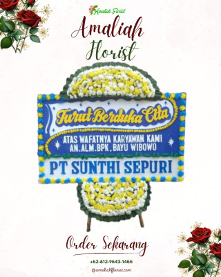 Papan Bunga Duka di Pasar Bengkulu